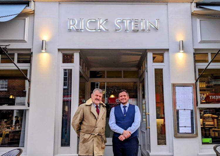 Mayor of Winchester and Hendrik Engelbrecht, Restaurant Manager at Rick Stein Winchester